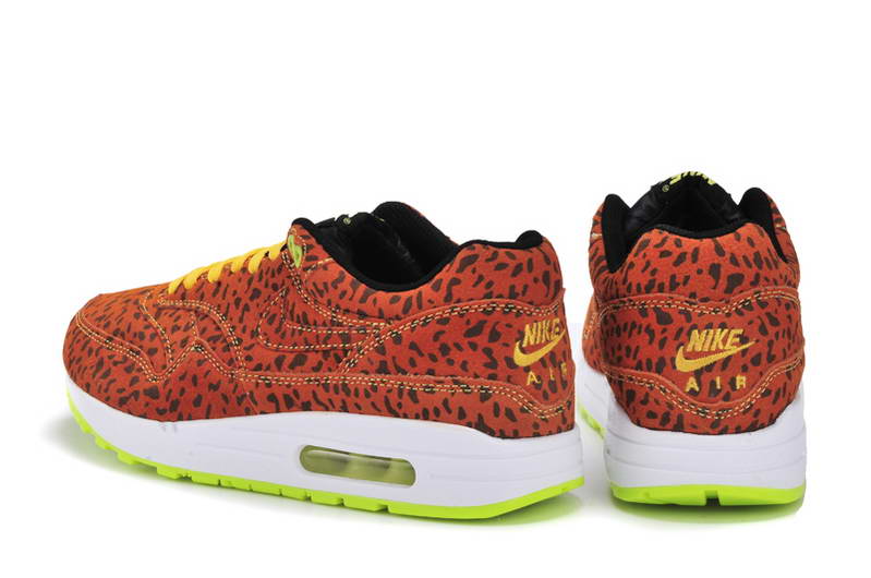 Nike Air Max 1 87 fourrure Chaussures Hommes Brown Leopard (3)